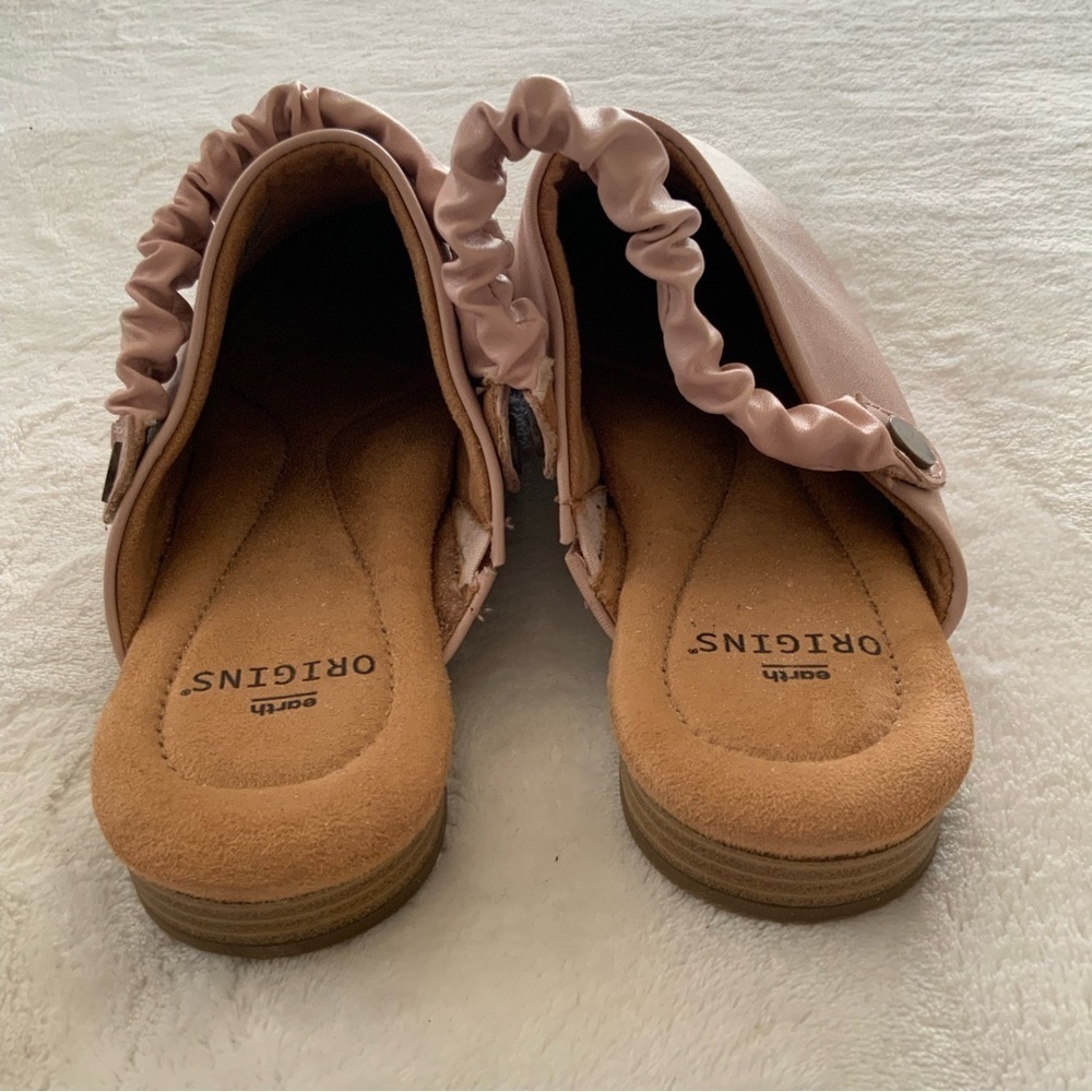 EARTH Origins Dusty Pink Leather Mules, Ren- 256076WLEA - Picture 3 of 5